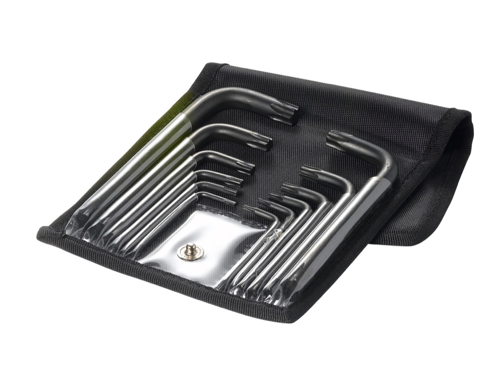 CLE MALE COUDEE TORX - TROUSSE DE 12