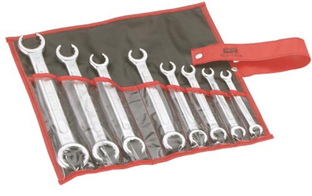 CLE POLYGONALE A TUYAUTER 12 PANS EN MM - TROUSSE DE 8