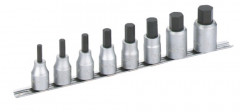 RACK 8 DOUILLES TOURNEVIS 1/2'' - 6 PANS