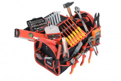 composition d'outils électricien en valise textile 125 outils