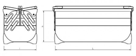 caisse a outils 5 cases serie courte