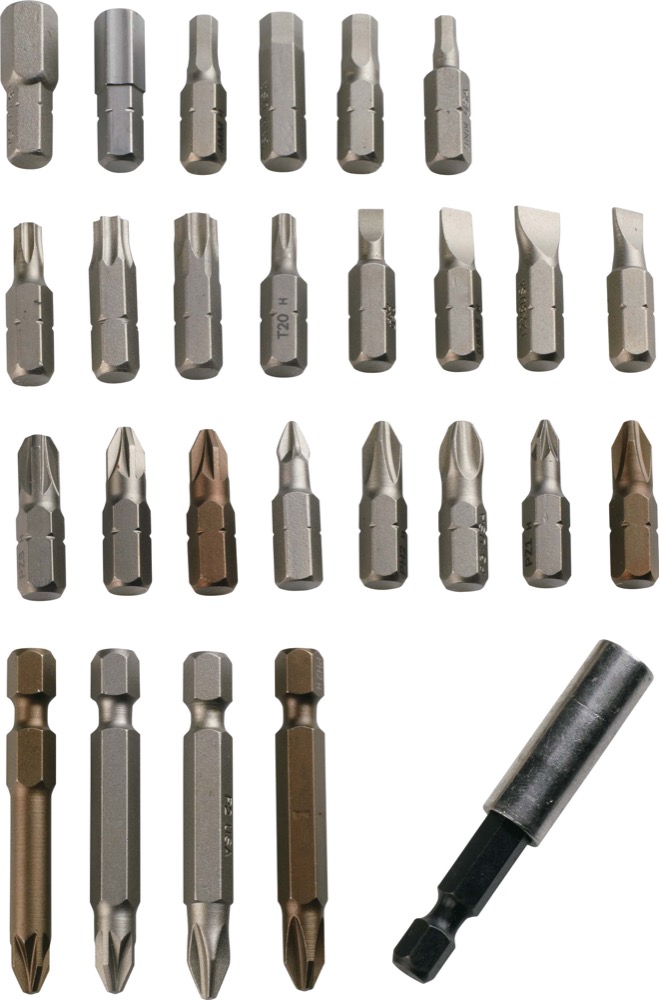 EMBOUT DE VISSAGE 1/4'' ET ACCESSOIRES EN COFFRET