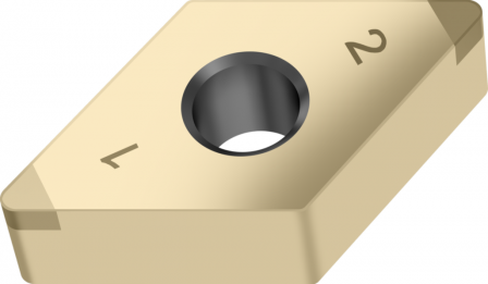 Plaquettes de tournage CBN – Rhombiques négatives 55°