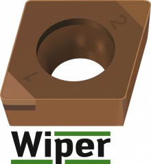 Plaquettes de tournage CBN – rhombique positive 80°