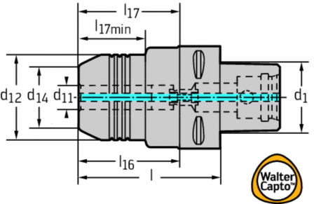 Mandrin de serrage hydraulique Walter Capto TM  ISO 26623-1 6852124