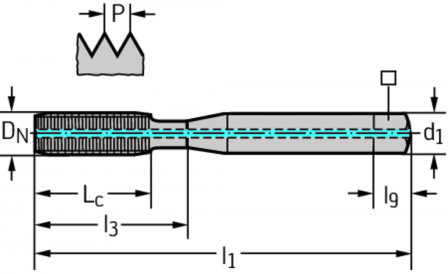 Taraud par déformation HSS-E-PM pour machines