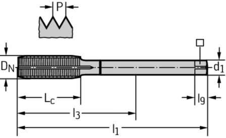 Taraud par déformation HSS-E-PM pour machines