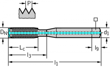 Taraud par déformation HSS-E-PM pour machines