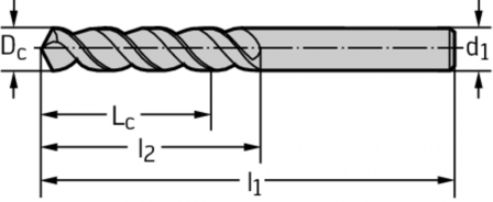Foret HSS-E pour perçage profond
