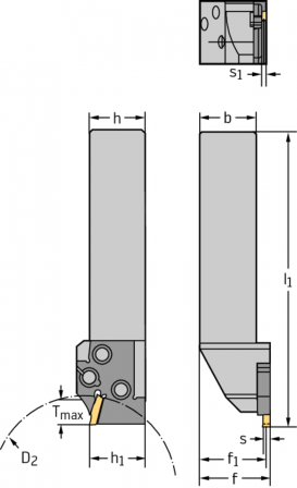 Outil à queue – Gorges radiales