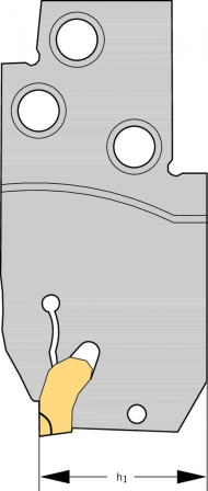 Module de rainurage/tronçonnage – gorges radiales
