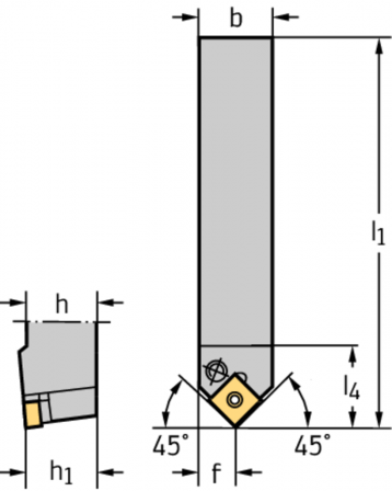 Porte-outils pour outils à queue – Serrage par levier