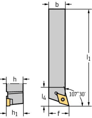 Porte-outil pour outils à queue – Serrage par vis