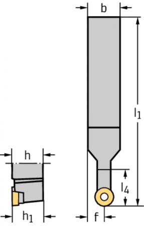 Porte-outil pour outils à queue – Serrage par vis