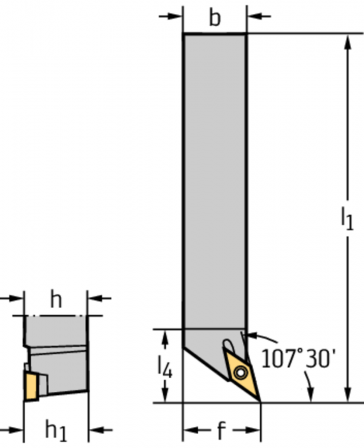 Porte-outil pour outils à queue – Serrage par vis