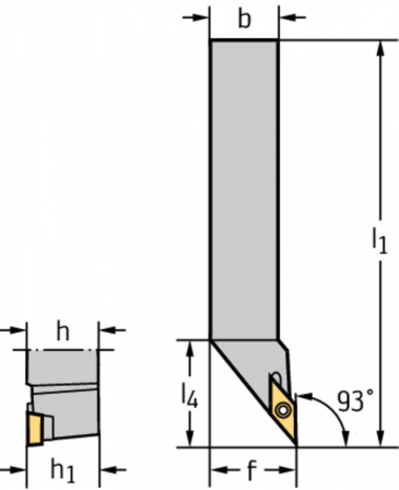 Porte-outil pour outils à queue – Serrage par vis