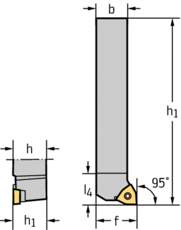 Porte-outil pour outils à queue – Serrage par vis