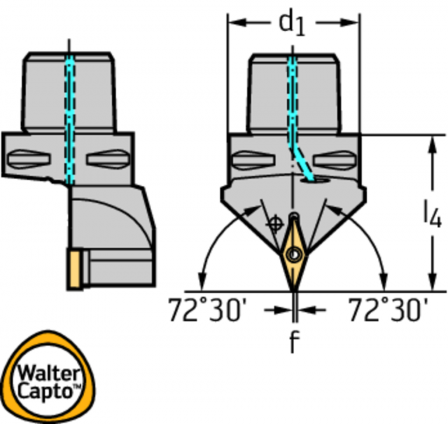 Porte-outils de tournage – Serrage par levier C...  5012117