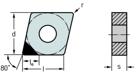 CBN – Rhombiques négatives 80° 5202087