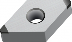 Plaquettes de tournage CBN – Rhombiques négatives 55°