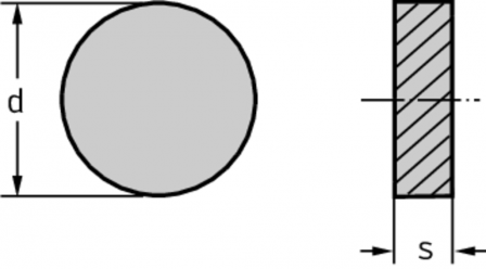 Plaquette céramique - Rond négatif
