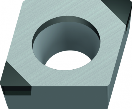 Plaquettes de tournage CBN – rhombique positive 80°