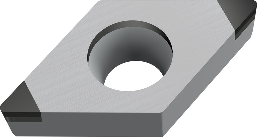 Plaquettes de tournage CBN – Rhombiques positives 55°