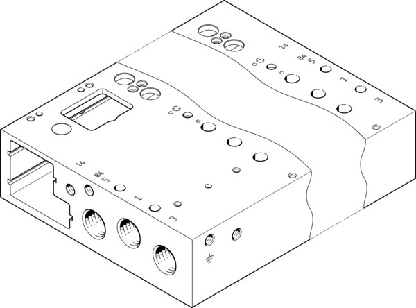 VABM-L1-14G-G14-10-GR Barrette de raccordement