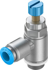 GRLA-1/4-QS-6-RS-D Limiteur de débit unidirectionnel