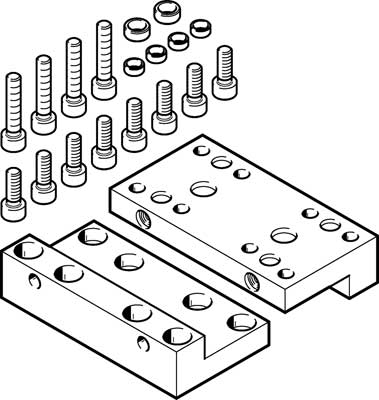 kit de plaques d'adaptation EHAM-H1-25-L2-80