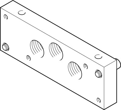 plaque d'extrémité IEPR-04-D-3-NPT