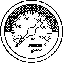 manomètre MA-40-232-R1/8-PSI-E-RG