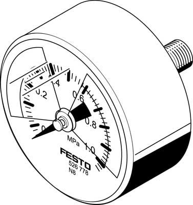 manomètre MA-40-1,0-R1/8-MPA-E-RG
