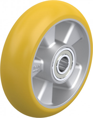 Roue bandage polyuréthane Extrathane® fortement bombé