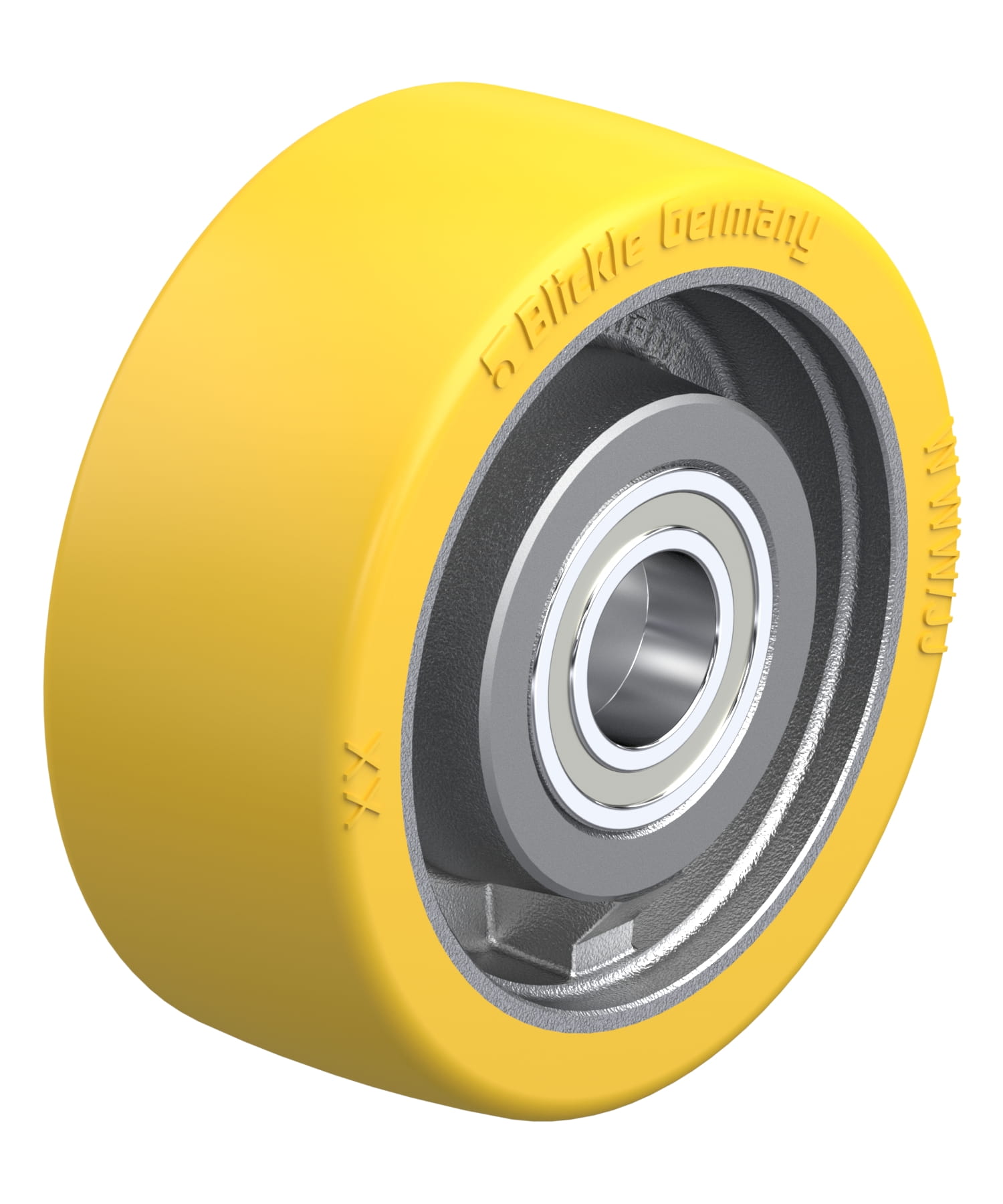 Roue fortes charges avec bandage polyuréthane Extrathane®