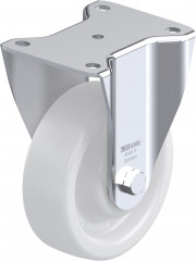 Roulette fixe polyamide avec platine à visser