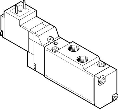 ELECTRODISTRIBUTEUR MEH-5/2-1/8-P-L-B